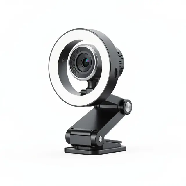 AI 4K Webcam Ring-Light