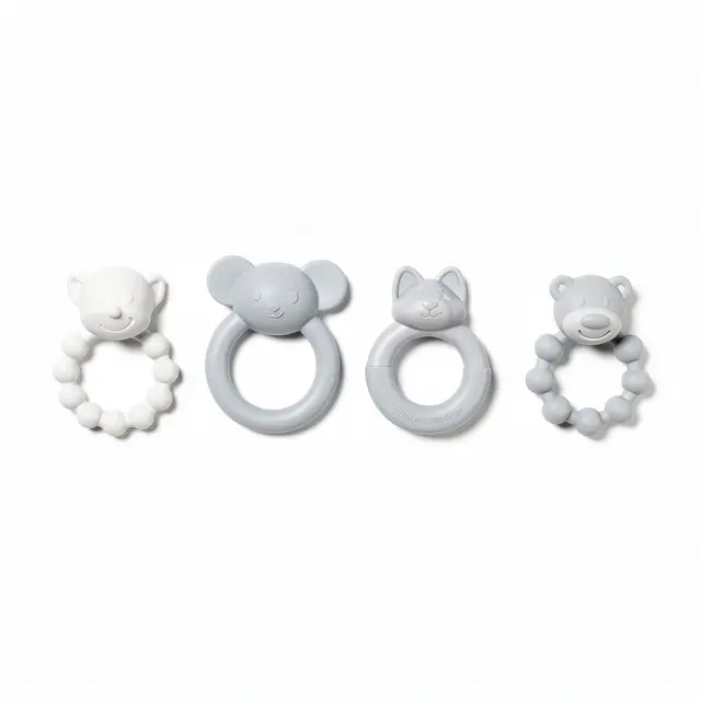 Baby Teether Set 4pk Silicone