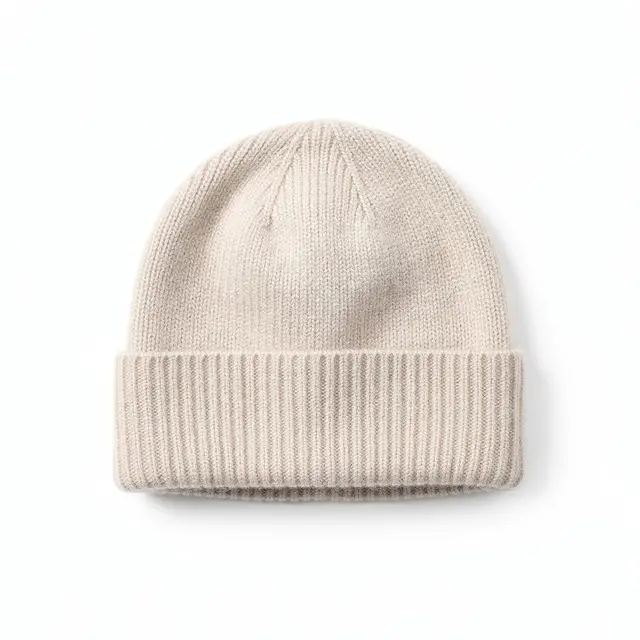 Cashmere Beanie Cuffed