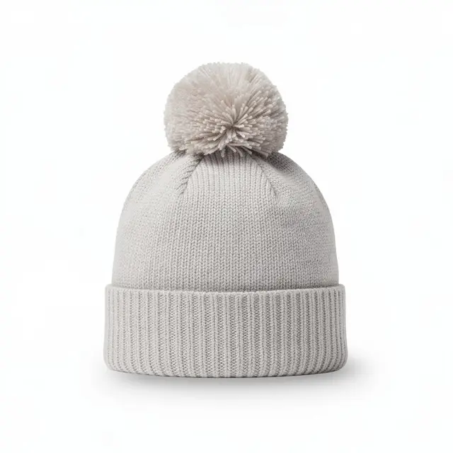 Cashmere Beanie Pom