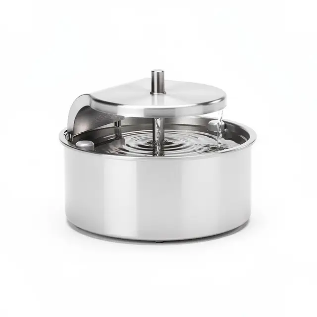 Cat Water Fountain Steel