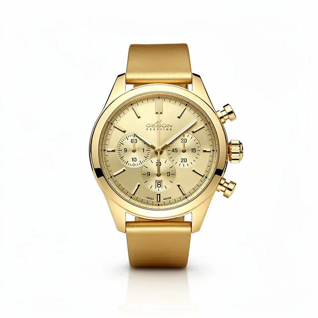 Chronograph Watch Gold
