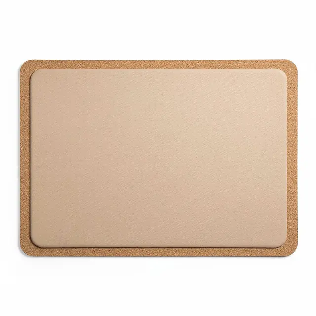 Desk Mat Leather Cork
