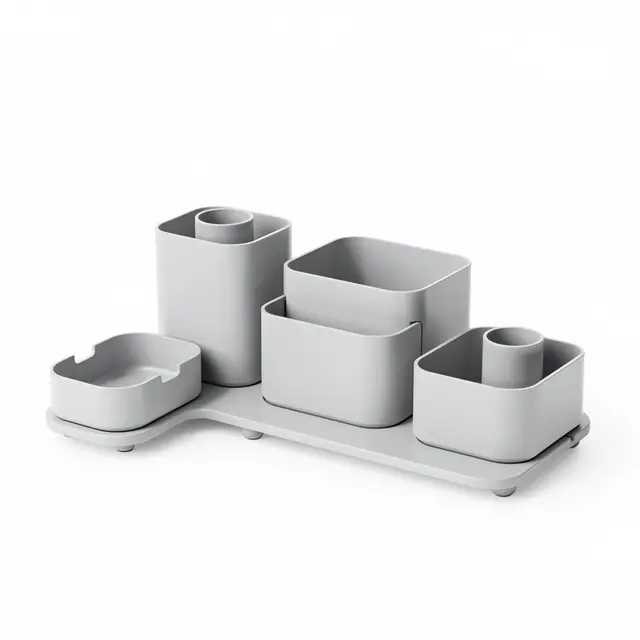 Desk Organizer Set Rotating