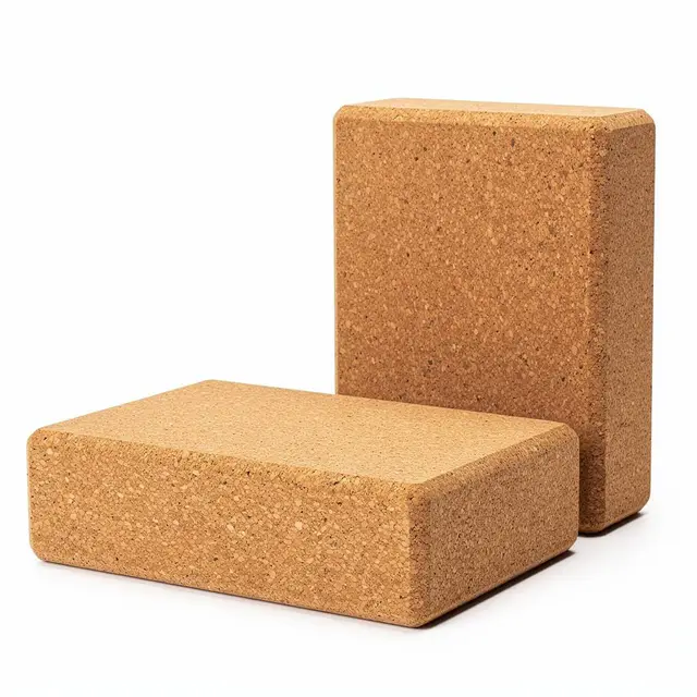 Foam Yoga Blocks 2pk Cork