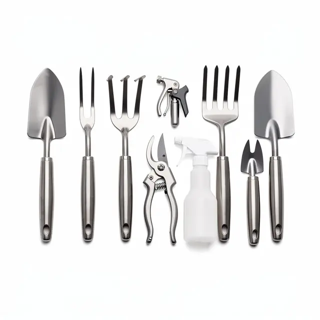 Garden Tool Set (10pc) Stainless
