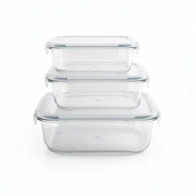 Glass Food Storage Set Borosilicate