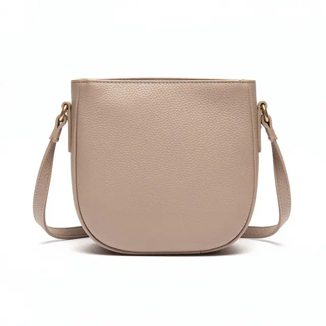 Leather Crossbody Bag Pebbled