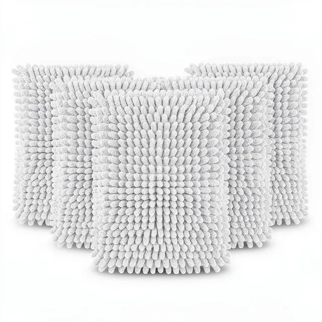 Microfiber Wash Mitt Kit Chenille