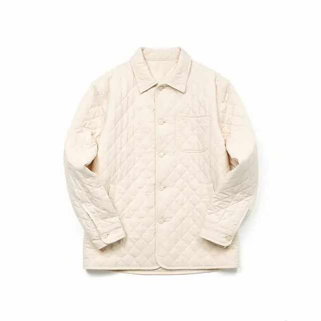 Quilted Overshirt Cream