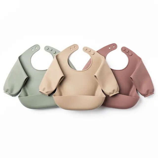 Silicone Bib Set 3pk Sleeved