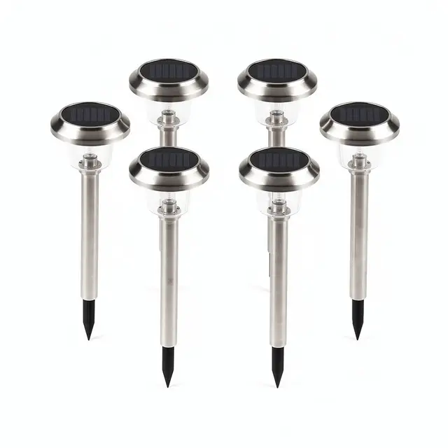 Solar Path Lights (8pk) Stainless