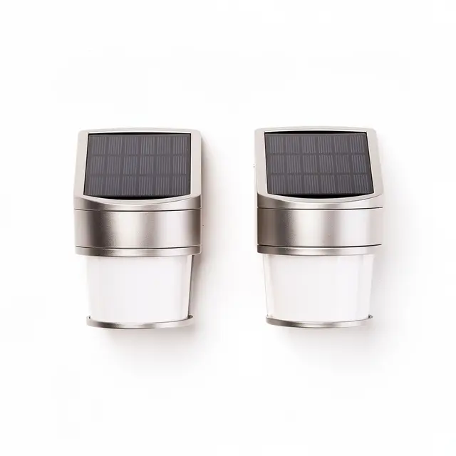Solar Wall Sconce 2pk Up-Down