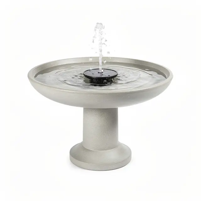 Solar Water Fountain Birdbath