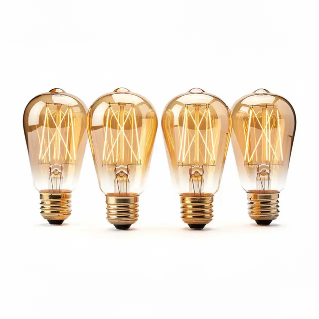 Vintage Edison Bulbs 6pk Amber