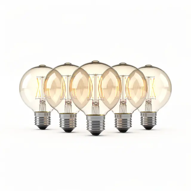 Vintage Edison Bulbs 6pk Globe